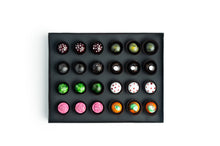 Load image into Gallery viewer, 24-pc vegan chocolate bonbon box
